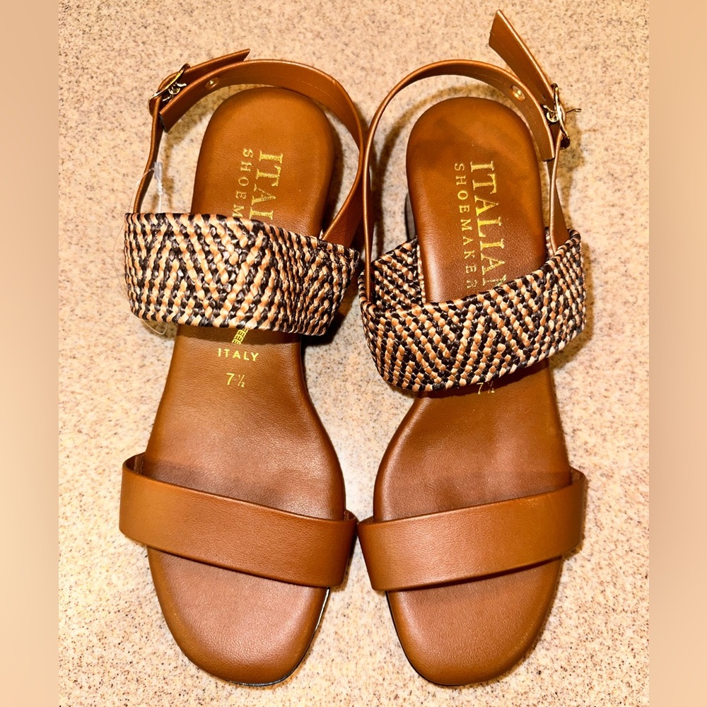 Genuine Italian Made Leather Block Heels